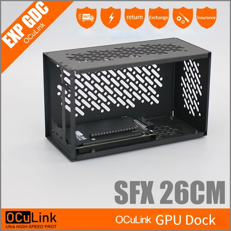 External Gpu Dock Pcie 4.0 Oculink - เคสอลูมิเนียม OCuP4v2 Oculink PCI-E การ์ดแสดงผล4.0 X4