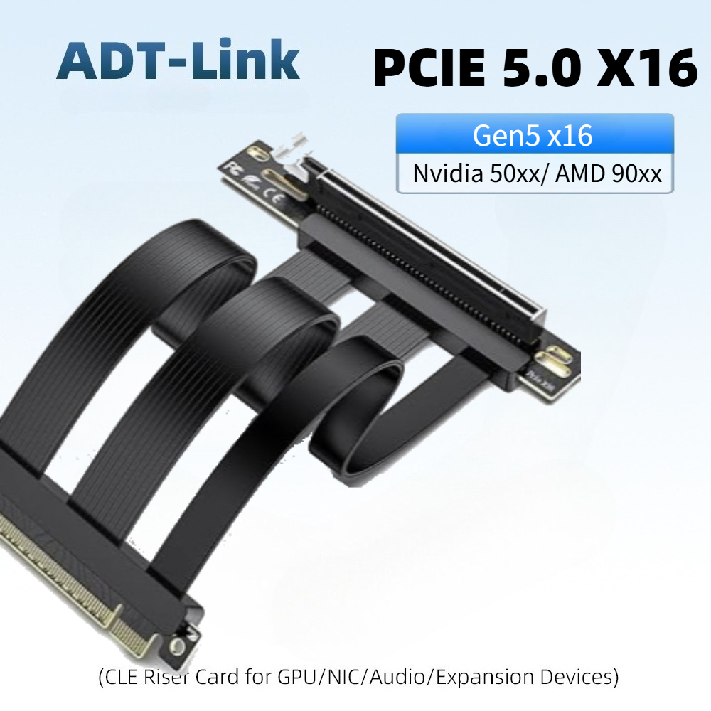 สายต่อขยาย PCIE 5.0 x16 เหมาะส - Pcie 4.0 X16 Riser Cable 90 Degree บทวิจารณ์และราคา