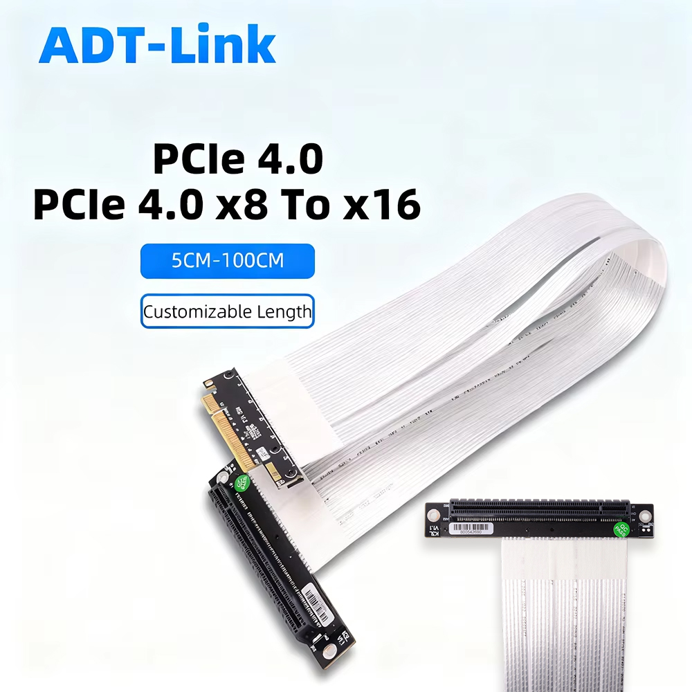 สายต่อขยาย ADT-Link PCIE 4.0 3 - Pcie 4.0 X16 Riser Cable 90 Degree บทวิจารณ์และราคา